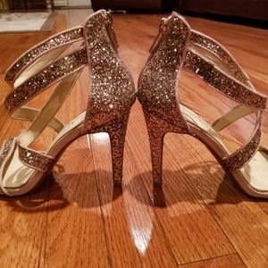 Glitzy Multicolored Heels